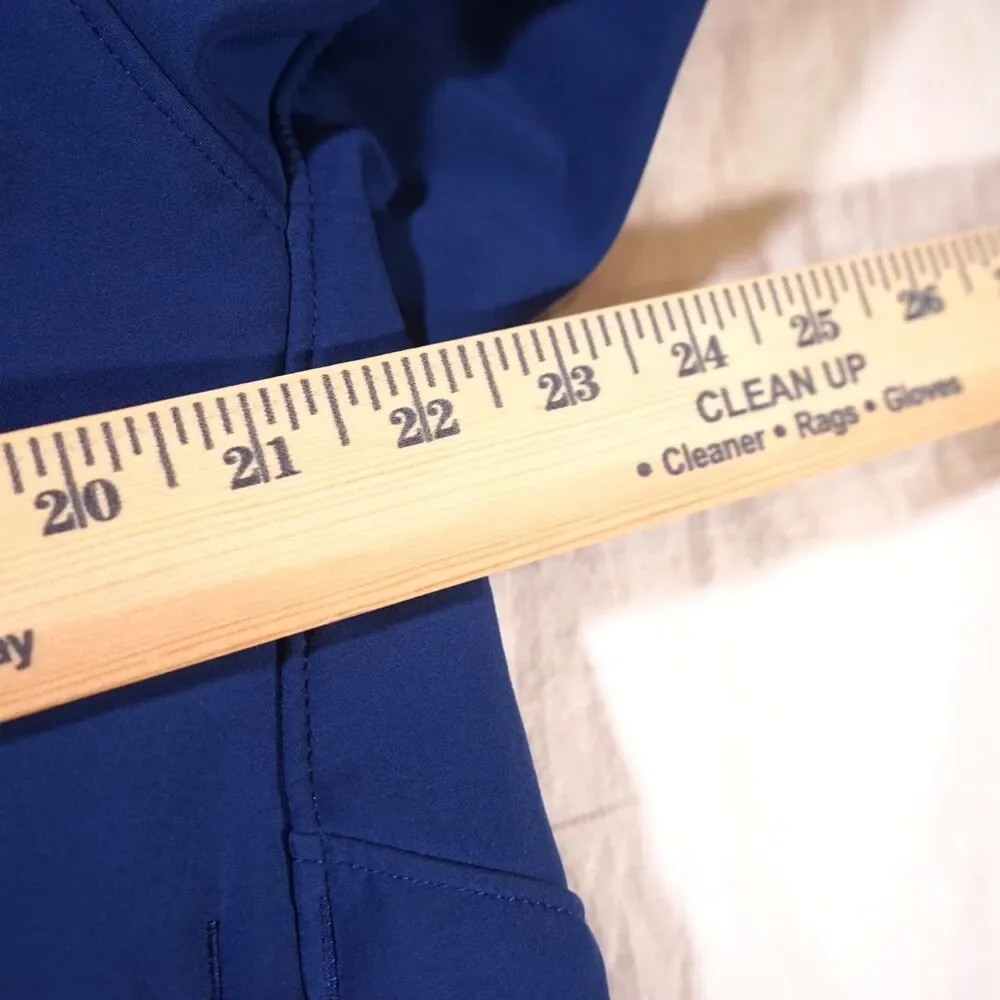 The North Face Blue and Gold Softshell Jacket Mens Large